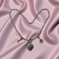 COLLANA "CUORE DI LABRADORITE"