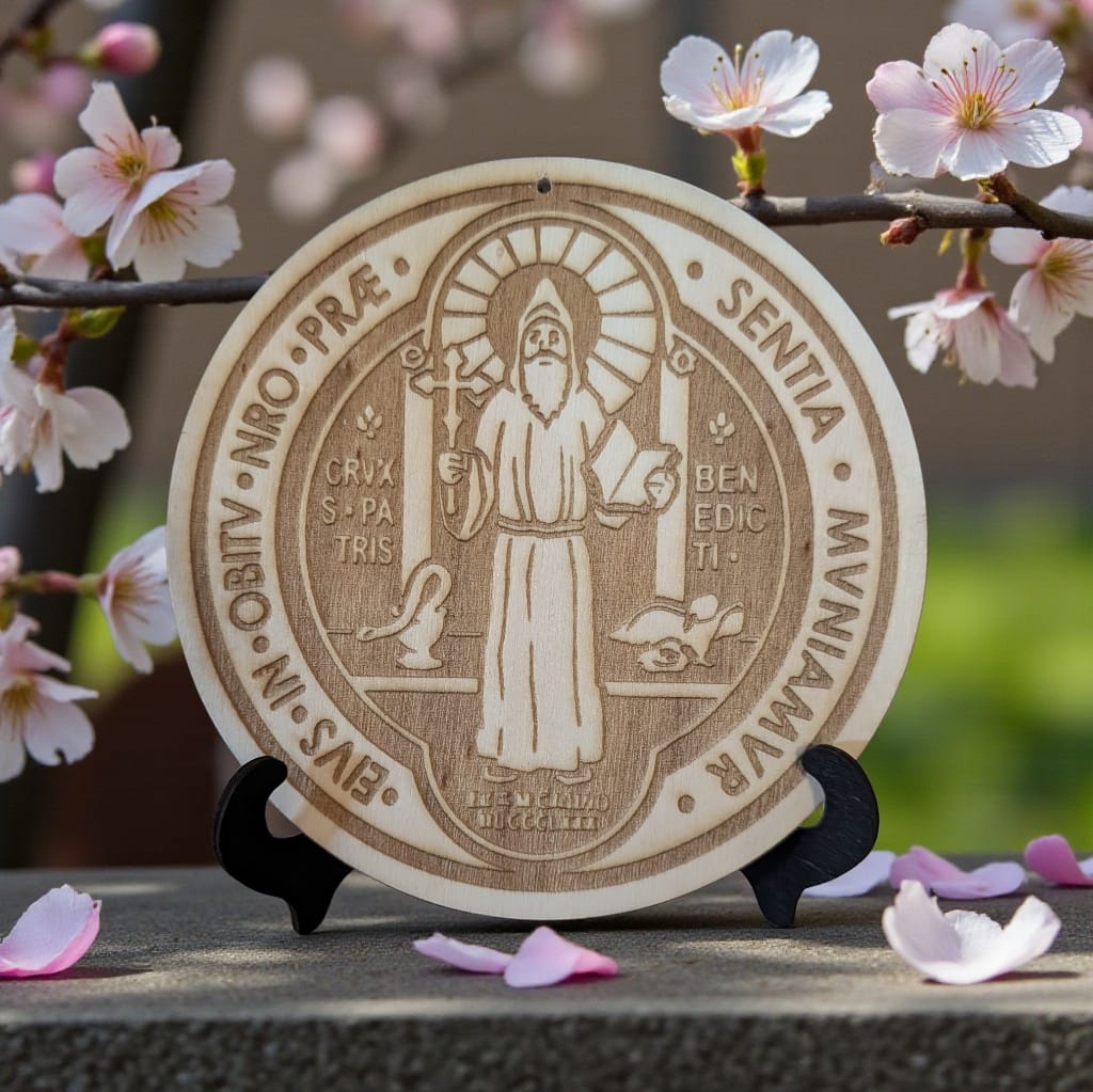 SCUDO IN LEGNO SAN BENEDETTO